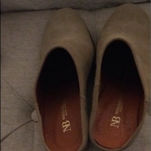 Tan mules they say size 40 but fit like size 8.5